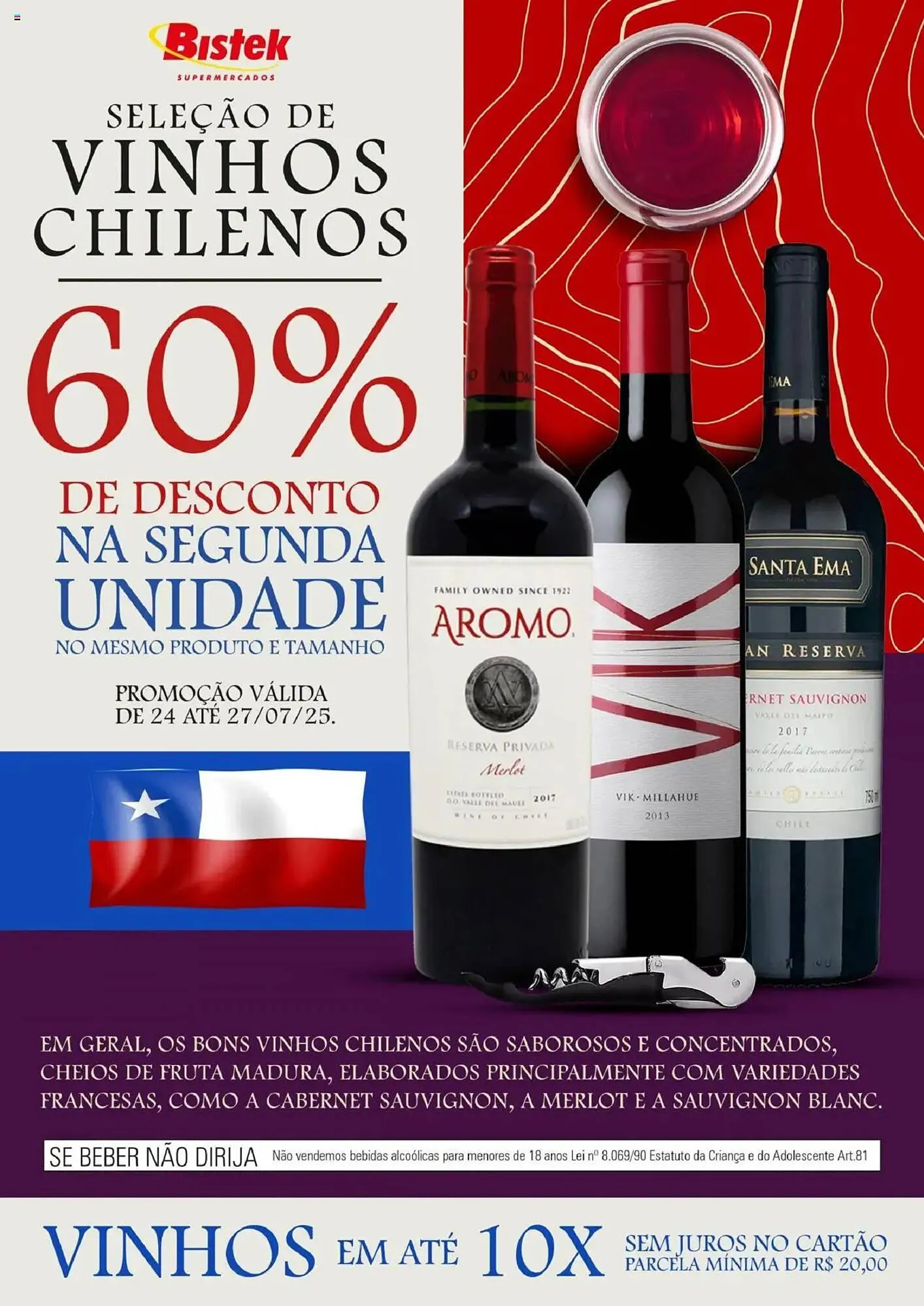 Encarte de Catálogo Bistek Supermercados 24 de julho até 28 de julho 2025 - Pagina 1