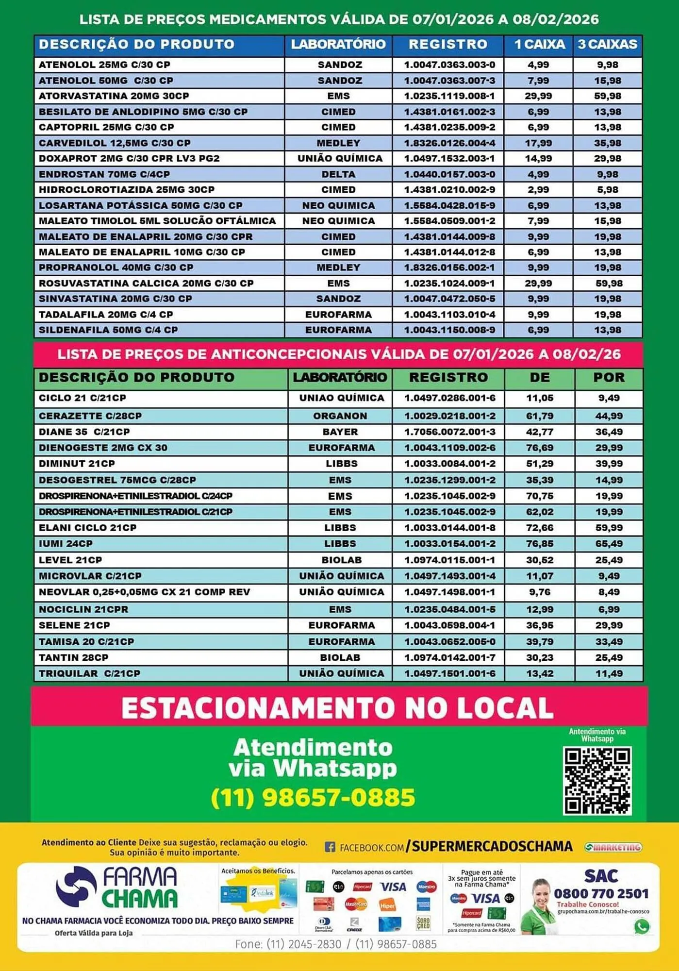 Encarte de Catálogo Chama Supermercados 7 de janeiro até 8 de fevereiro 2026 - Pagina 2