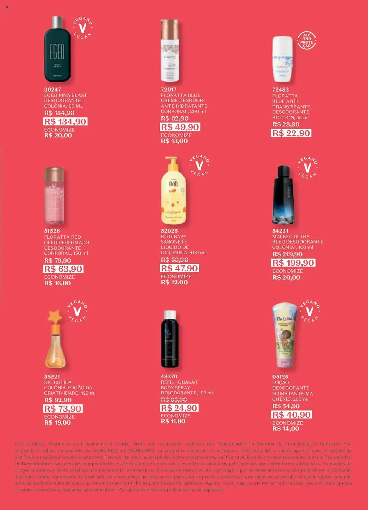 Encarte de Catálogo O Boticário 13 de junho até 30 de junho 2025 - Pagina 198