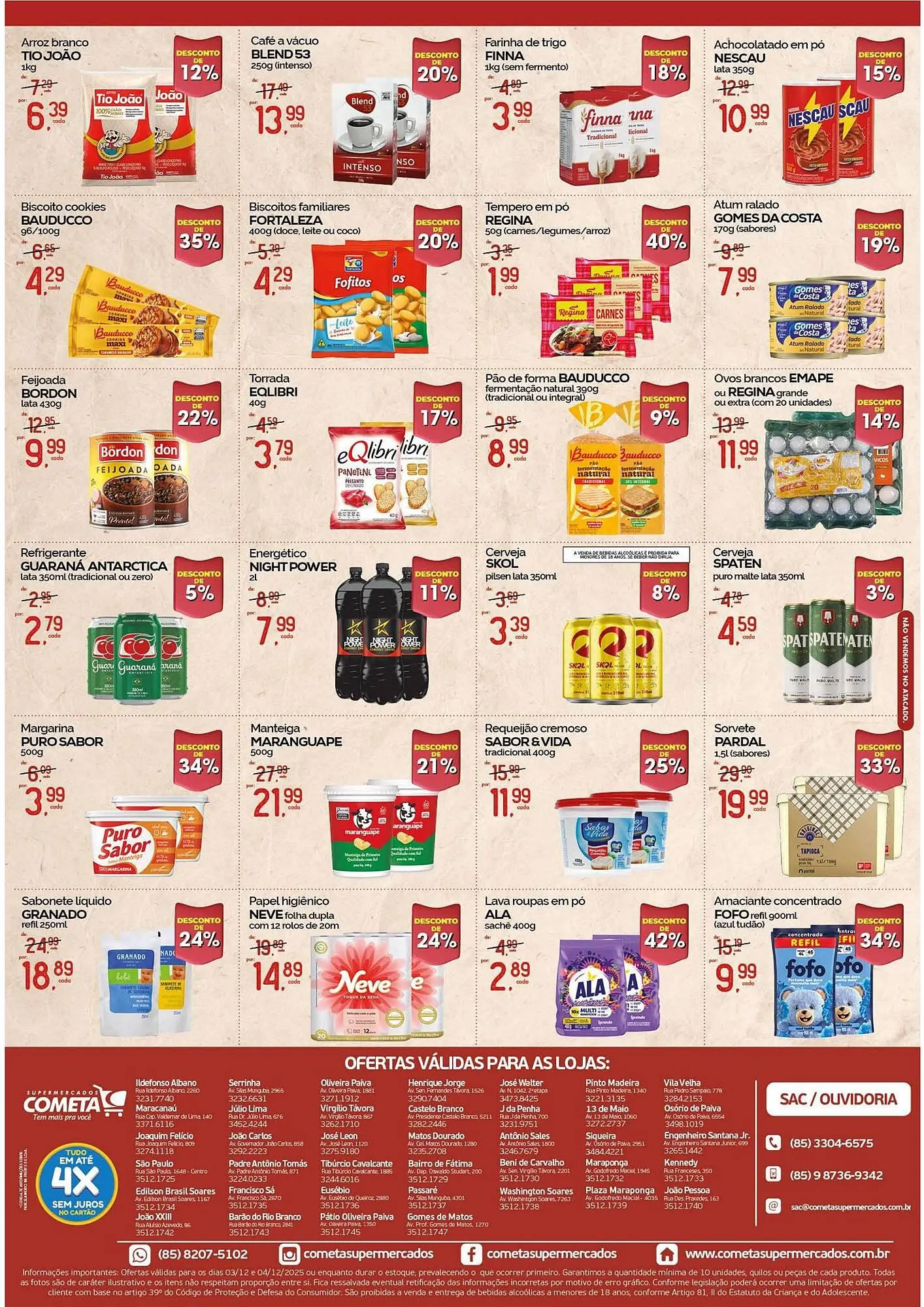 Encarte de Encarte Cometa Supermercados 3 de dezembro até 4 de dezembro 2025 - Pagina 2