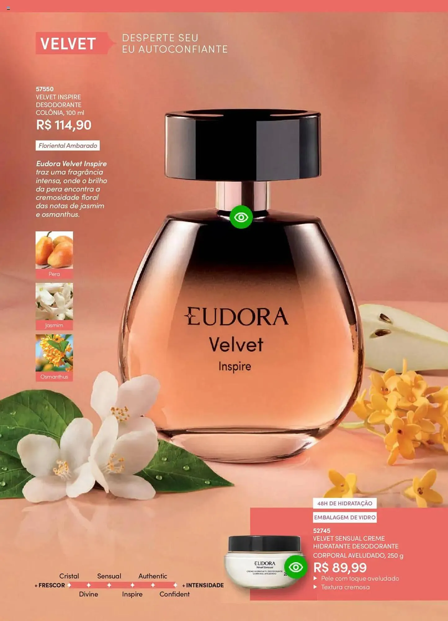 Encarte de Catálogo Eudora 25 de junho até 17 de julho 2025 - Pagina 34