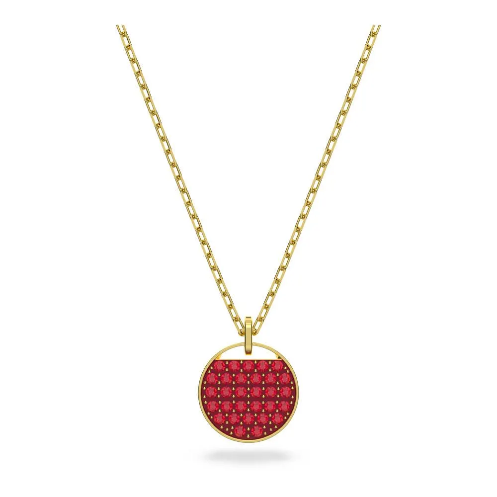 Pingente Ginger, Vermelho, Banhado a dourado