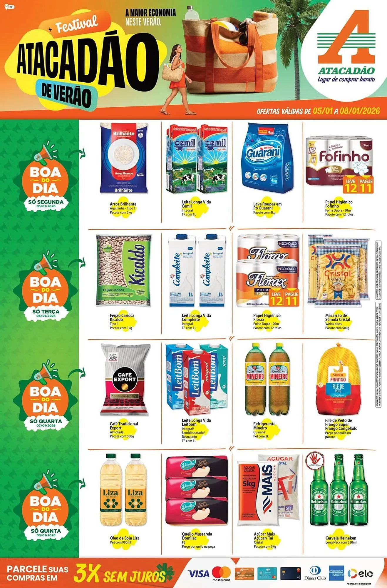 Encarte de Folheto Atacadão 6 de janeiro até 8 de janeiro 2026 - Pagina 1
