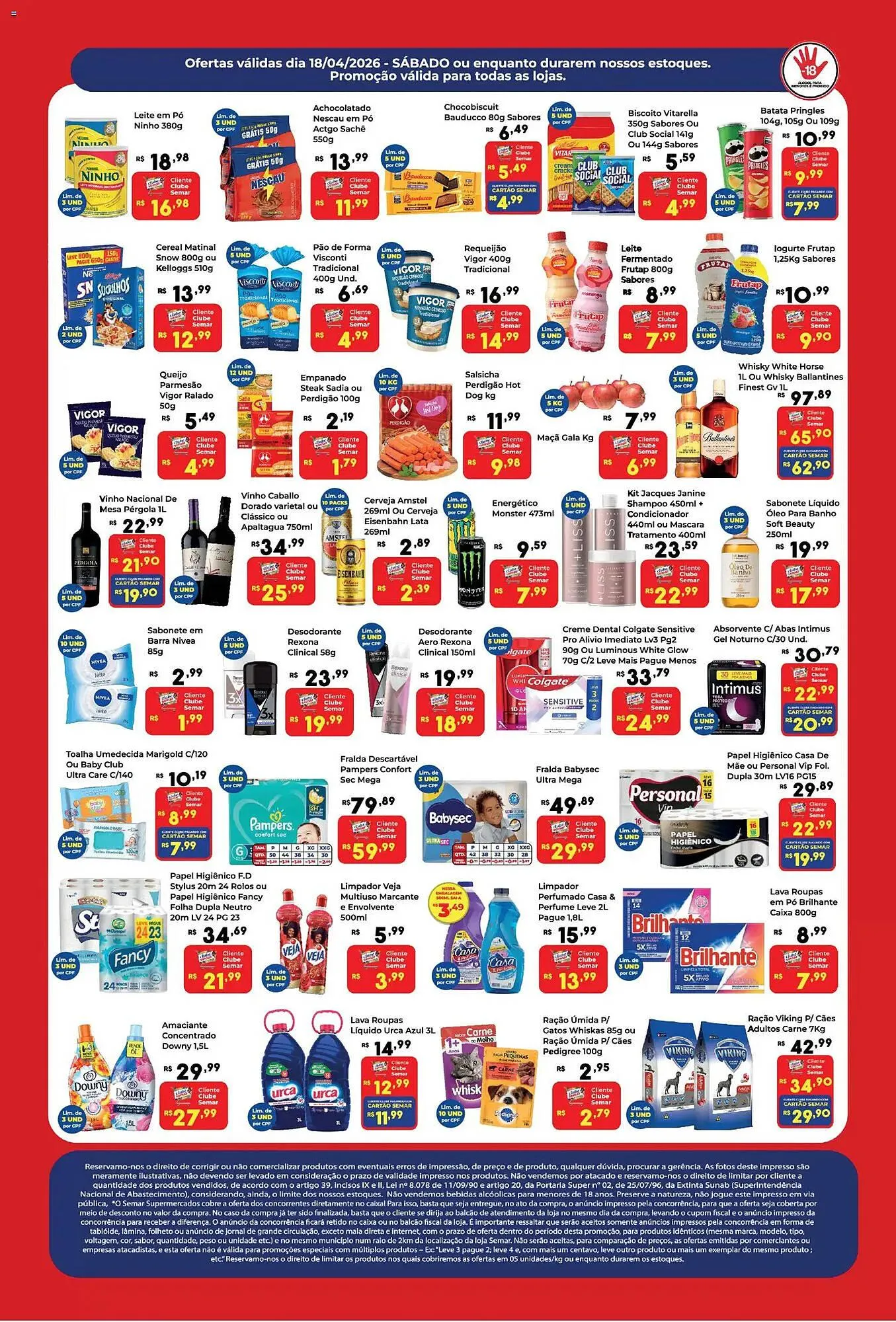 Encarte de Folheto Semar Supermercado 18 de abril até 18 de abril 2026 - Pagina 2