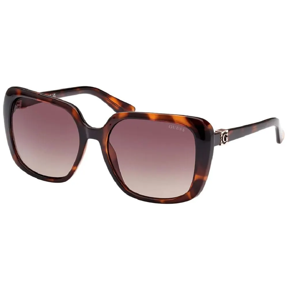 Óculos de sol Guess, modelo GU7863, cor Havana, tamanho 58