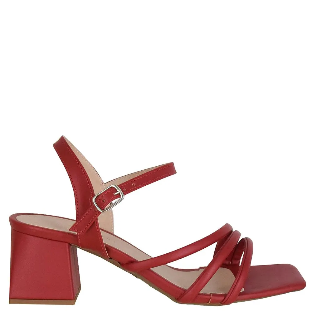 SANDALIA SALTO QUADRADO MEDIO TIRINHAS DI SANTINNI