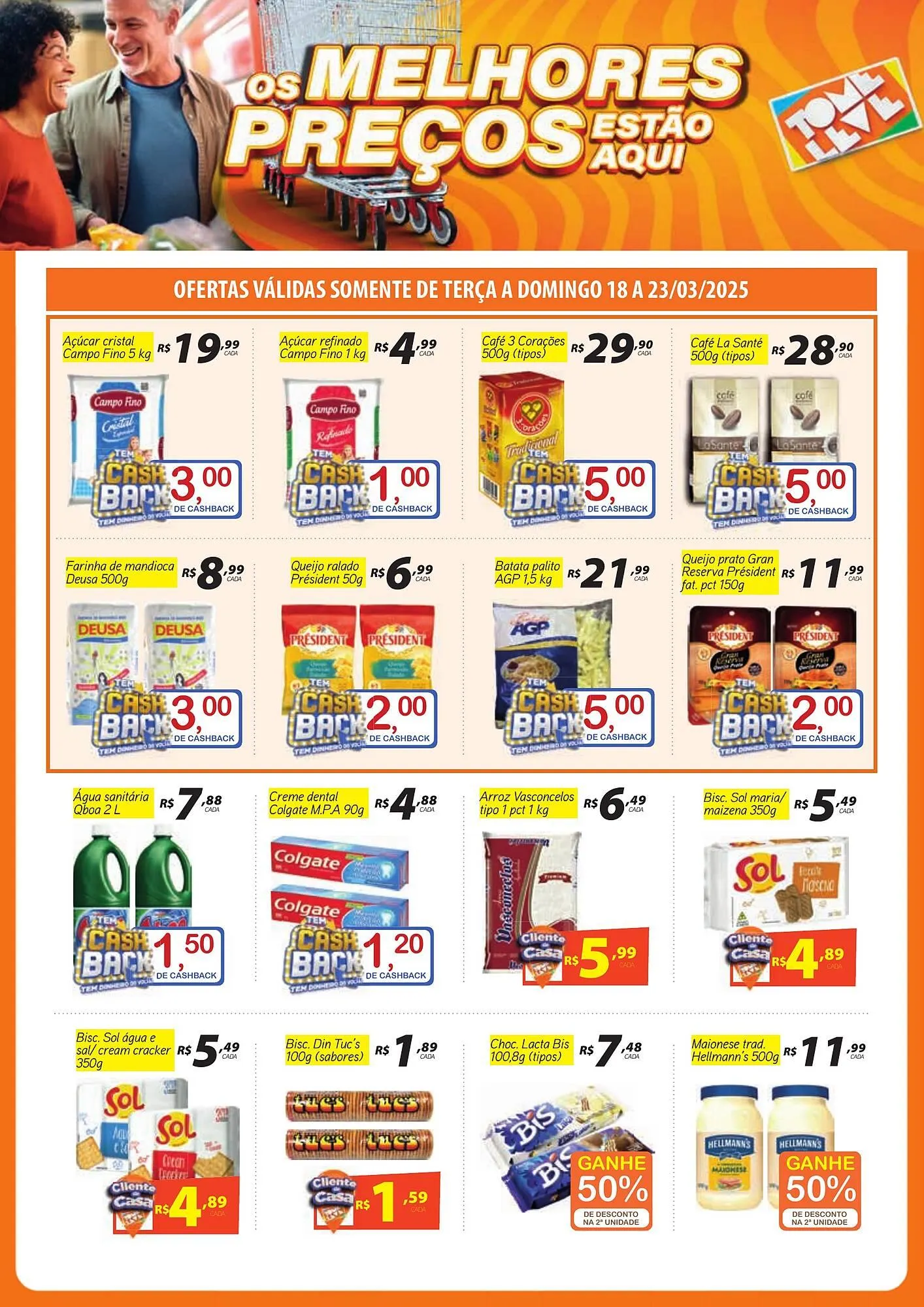 Encarte de Catálogo Tome Leve 17 de março até 19 de março 2025 - Pagina 4