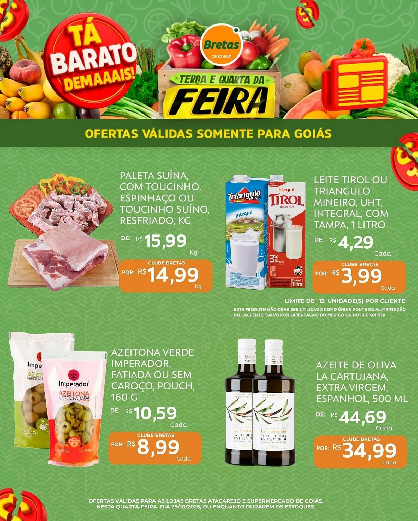 Encarte de Catálogo Supermercados Bretas 29 de outubro até 29 de outubro 2025 - Pagina 3