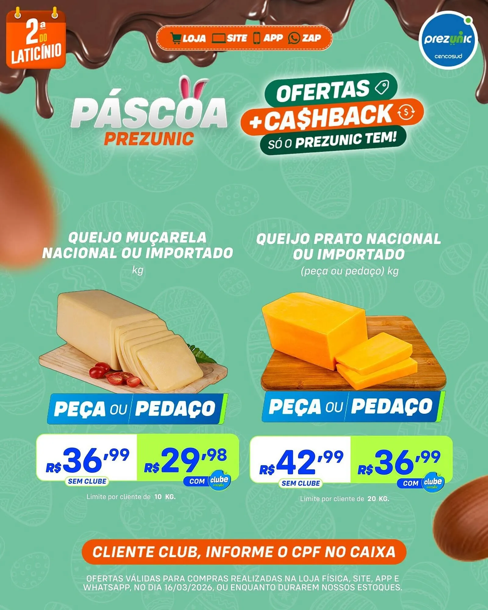 Encarte de Encarte Prezunic 16 de março até 16 de março 2026 - Pagina 1