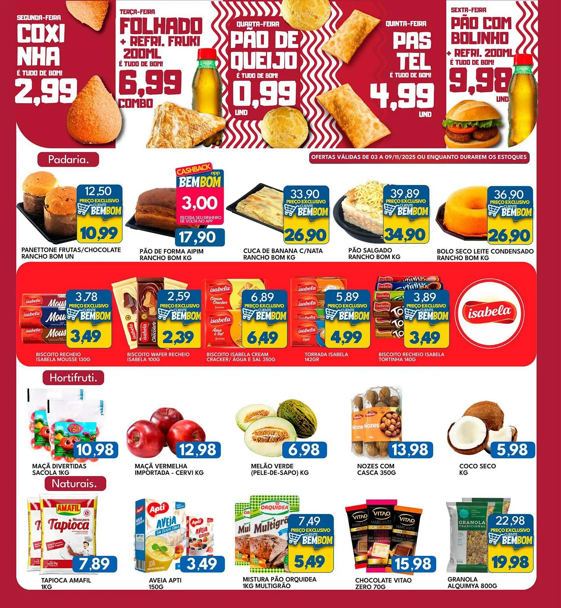 Encarte de Catálogo Rancho Bom Supermercados 3 de novembro até 9 de novembro 2025 - Pagina 7