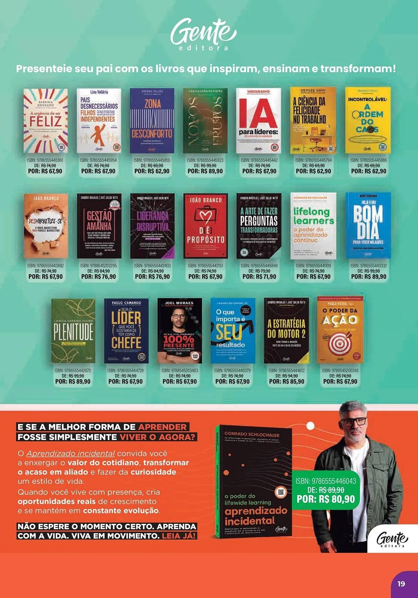 Encarte de Catálogo Livraria Leitura 1 de agosto até 30 de setembro 2025 - Pagina 19