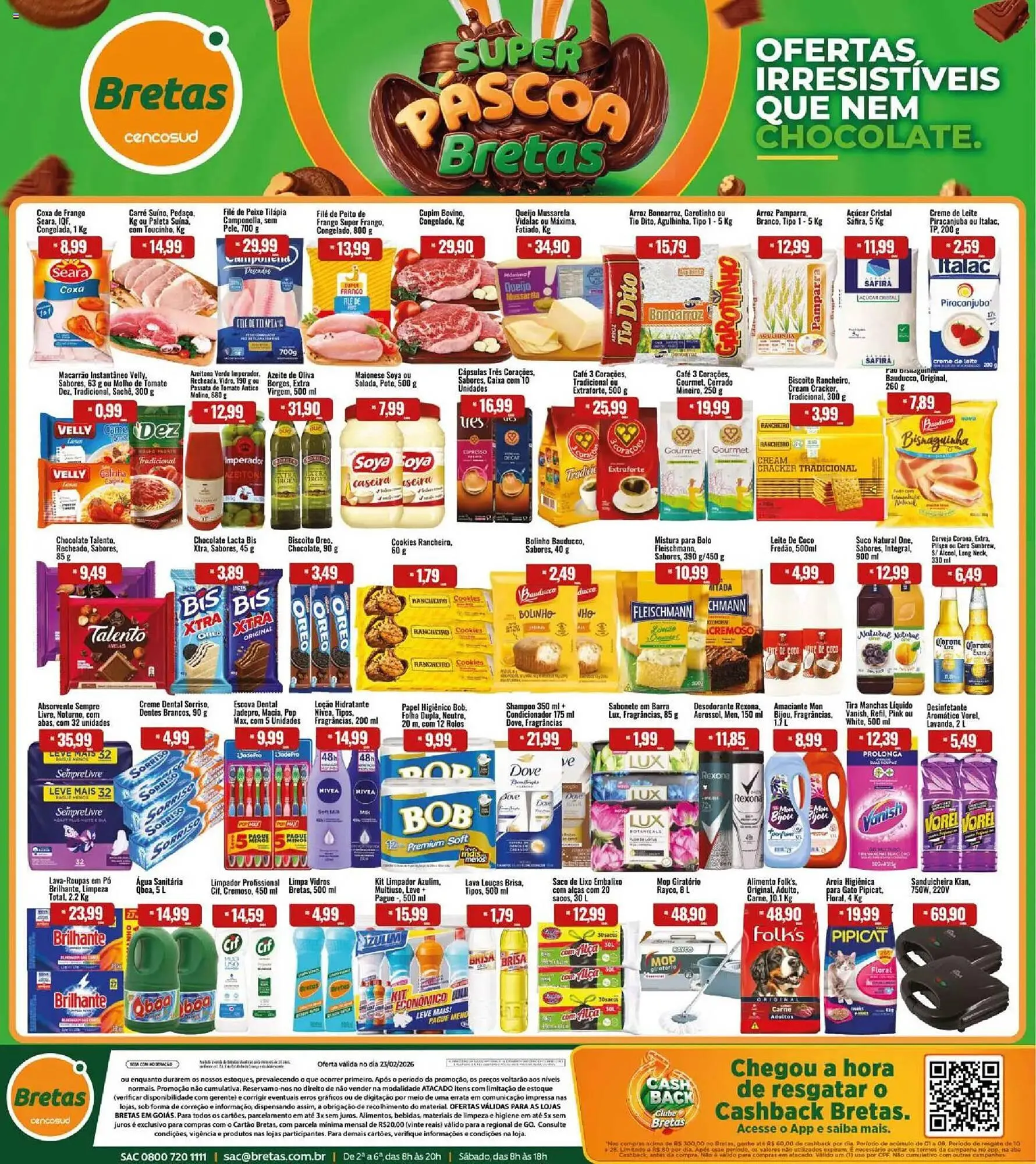 Encarte de Catálogo Supermercados Bretas 23 de fevereiro até 23 de fevereiro 2026 - Pagina 1