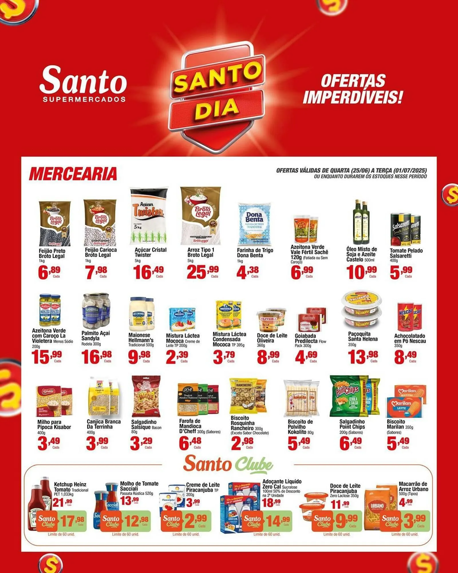 Encarte de Catálogo Santo Supermercados 25 de junho até 1 de julho 2025 - Pagina 4