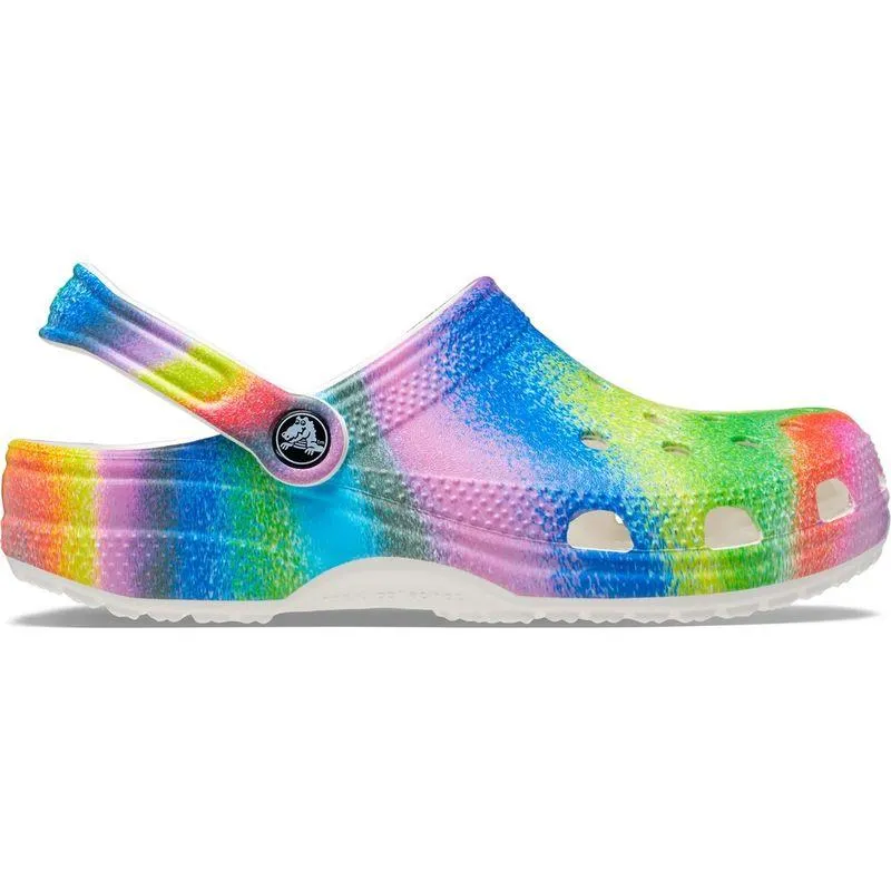 Sandália Crocs Classic Spray Dye Clog WHITE/MULTI
