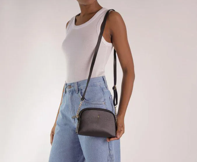Bolsa Crossbody Pequena Minimal Preta