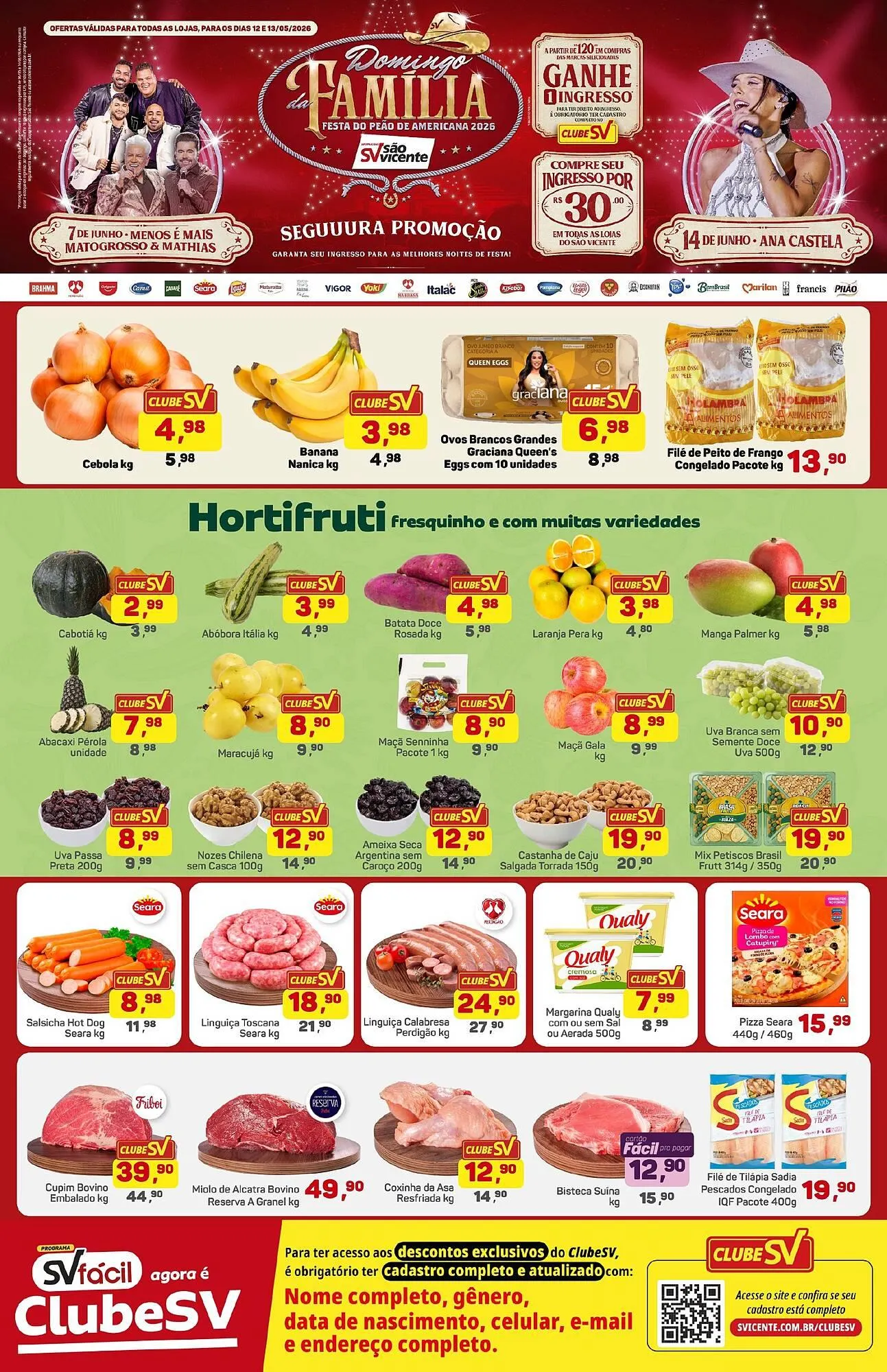 Encarte de Catálogo Supermercados São Vicente 12 de maio até 13 de maio 2026 - Pagina 1