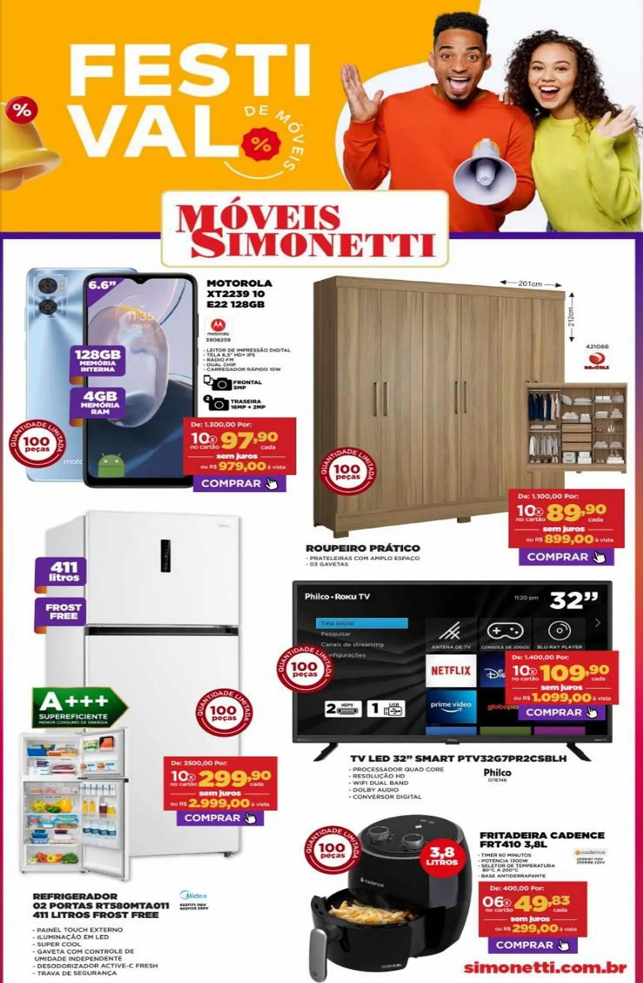 Encarte de Catálogo Móveis Simonetti 10 de julho até 15 de julho 2023 - Pagina 1