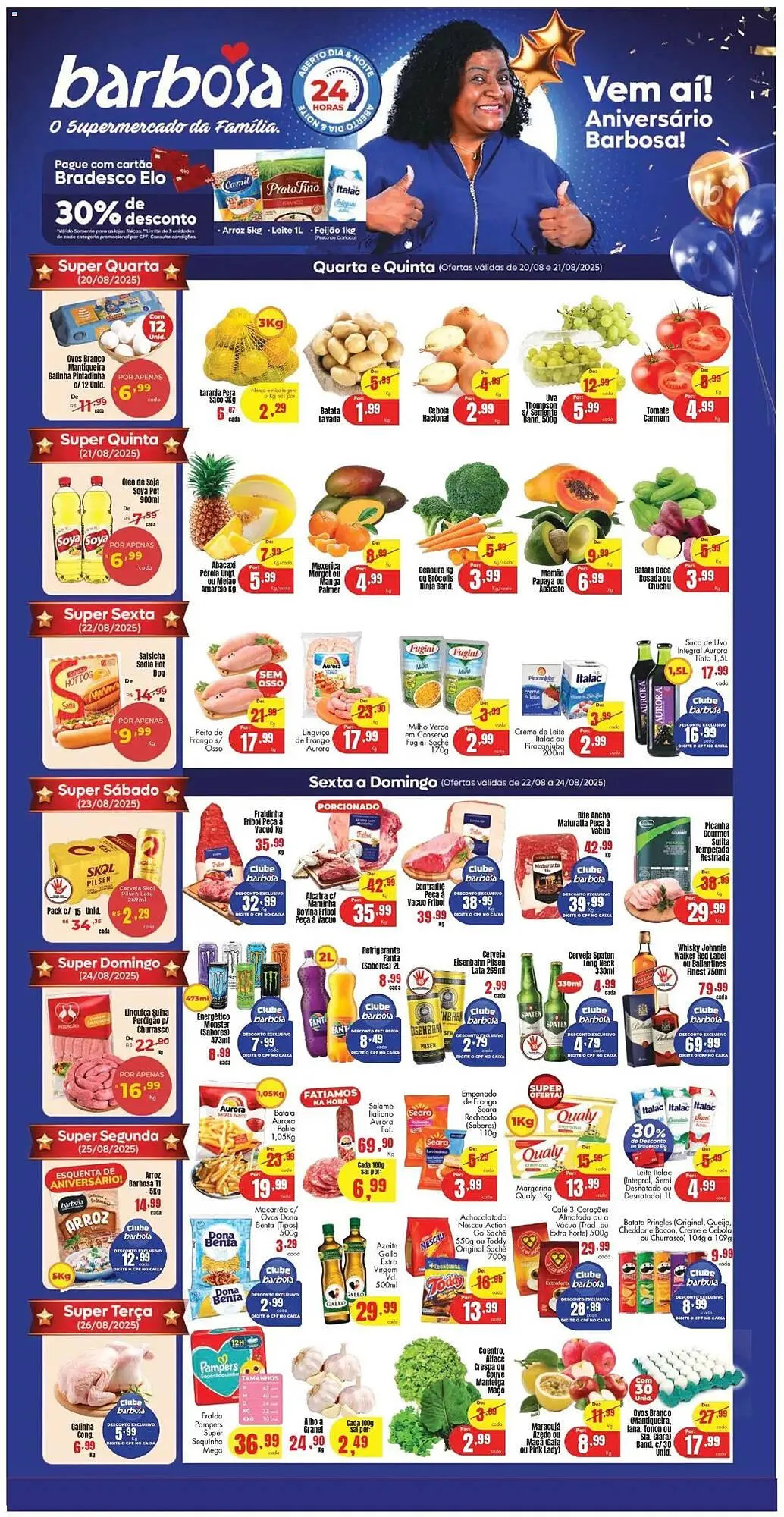 Encarte de Catálogo Barbosa Supermercados 20 de agosto até 26 de agosto 2025 - Pagina 1