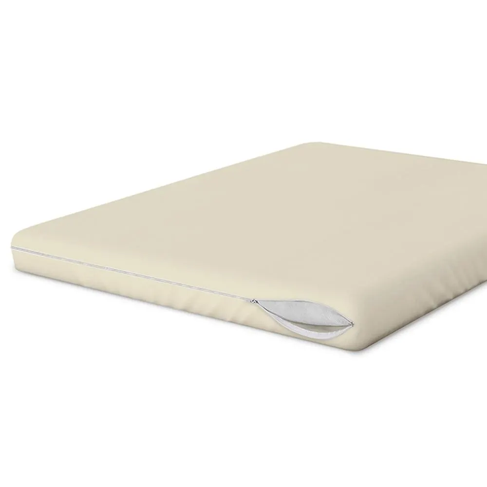 Capa Protetora Colchão Casal Bege - Vida Pratika