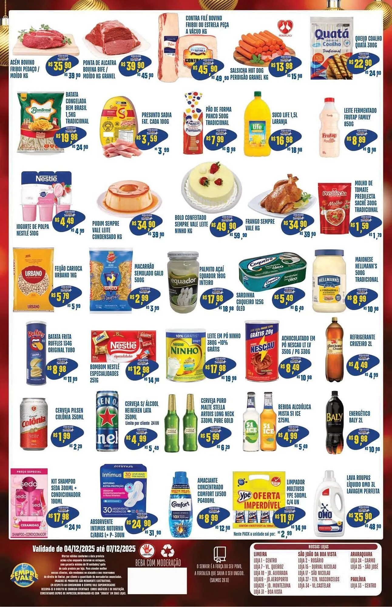 Encarte de Catálogo Sempre Vale Supermercados 4 de dezembro até 7 de dezembro 2025 - Pagina 2