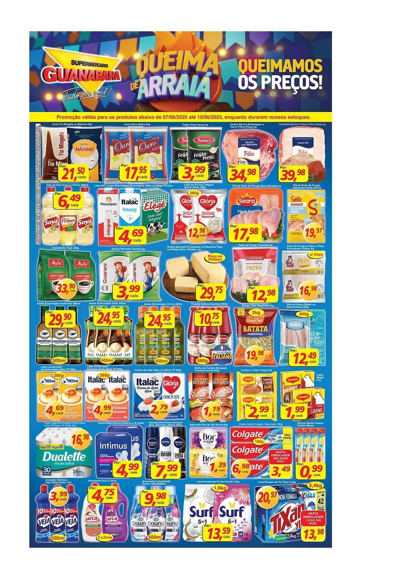 Encarte de Catálogo Supermercados Guanabara 9 de junho até 10 de junho 2025 - Pagina 1
