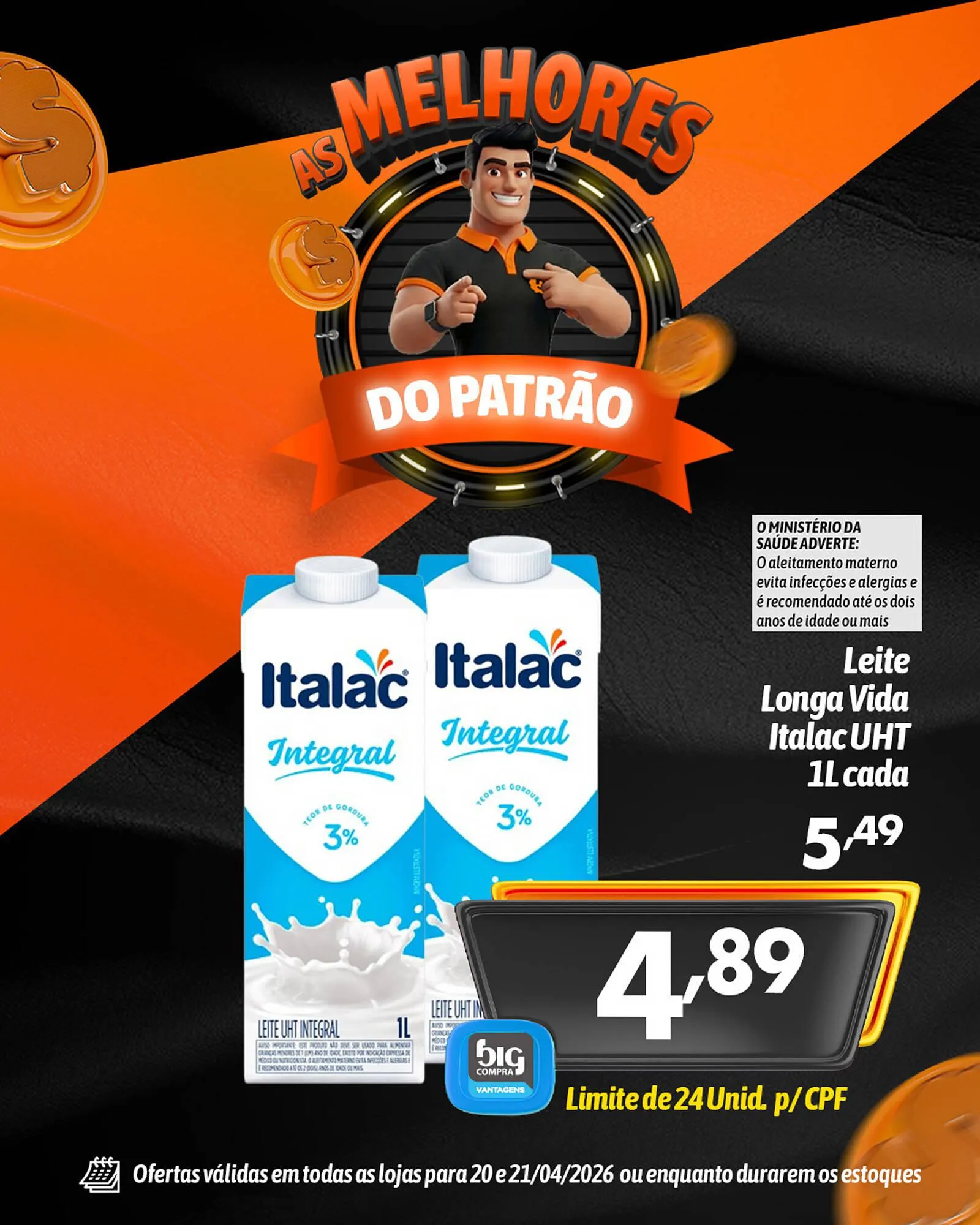 Encarte de Catálogo Supermercados Big Compra 20 de abril até 21 de abril 2026 - Pagina 2