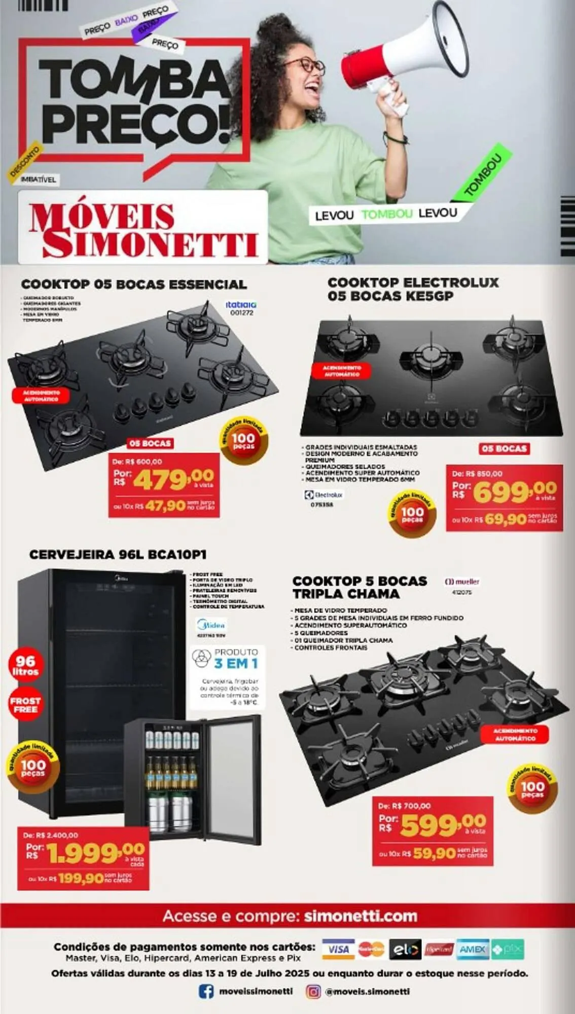 Encarte de Catálogo Móveis Simonetti 14 de julho até 19 de julho 2025 - Pagina 36