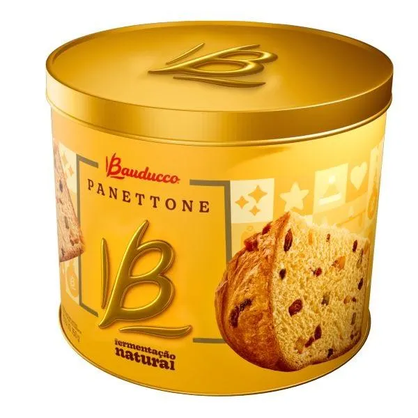 Panettone Bauducco Frutas Lata 750g 1 UN