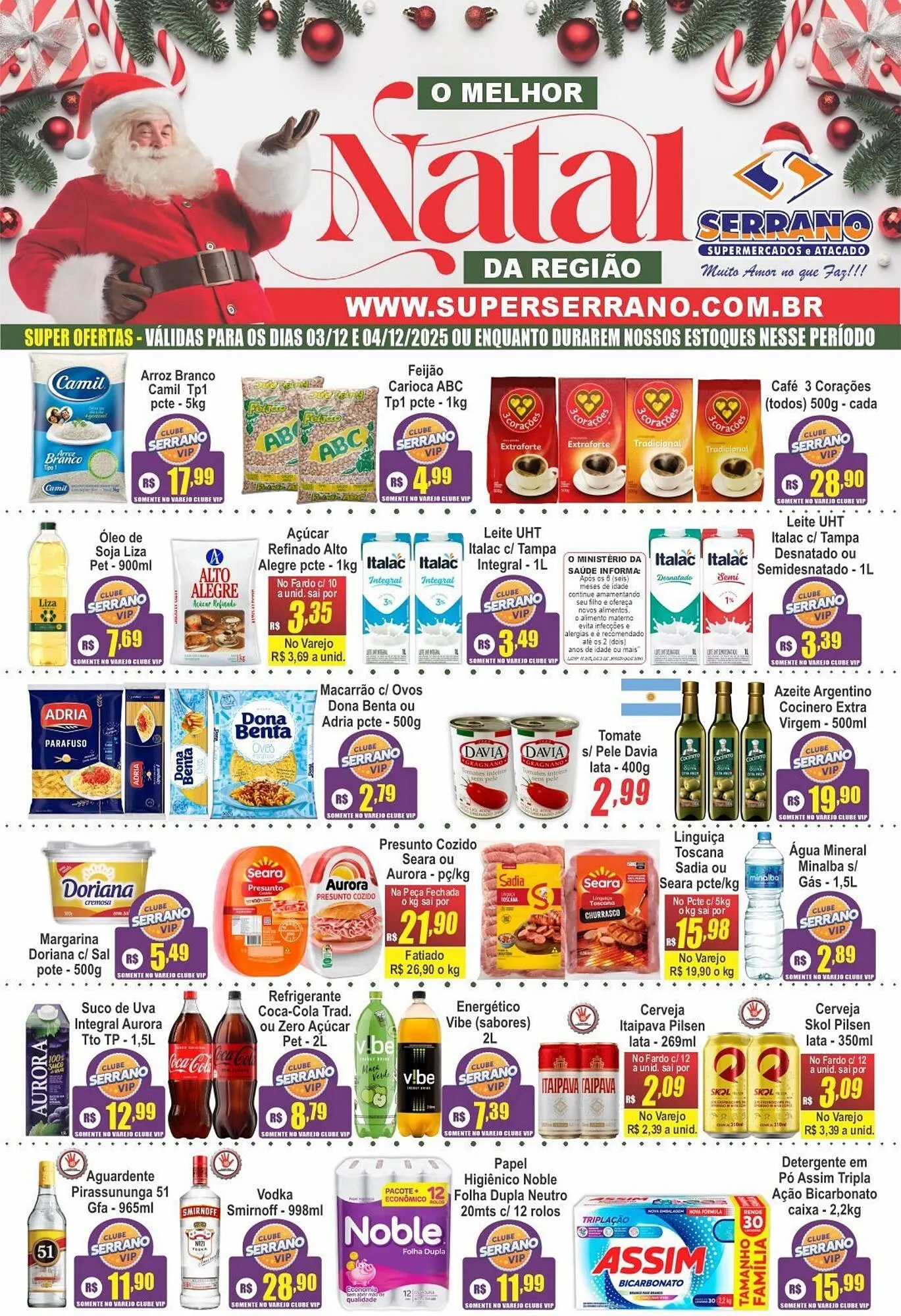 Encarte de Catálogo Serrano Supermercado 2 de dezembro até 9 de dezembro 2025 - Pagina 1