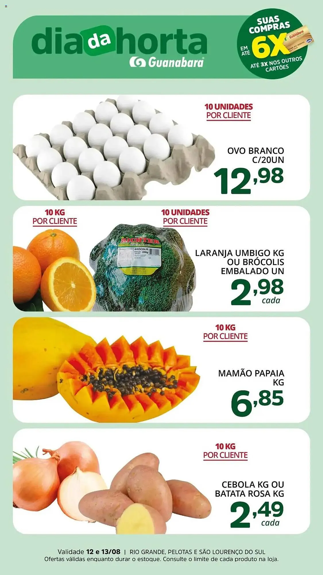 Encarte de Catálogo Supermercados Guanabara 12 de agosto até 14 de agosto 2025 - Pagina 1
