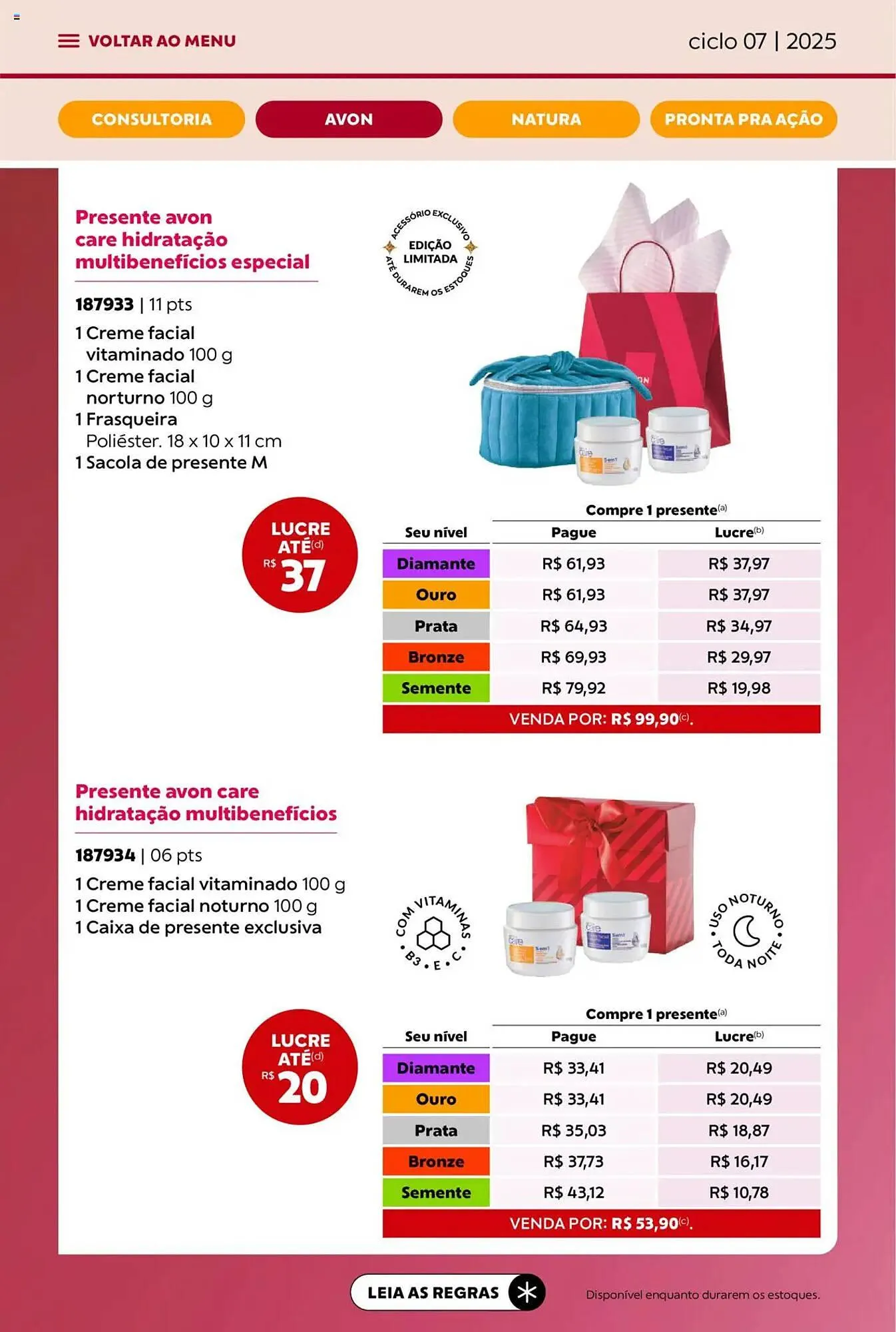 Encarte de Catálogo Avon 3 de abril até 1 de maio 2025 - Pagina 13