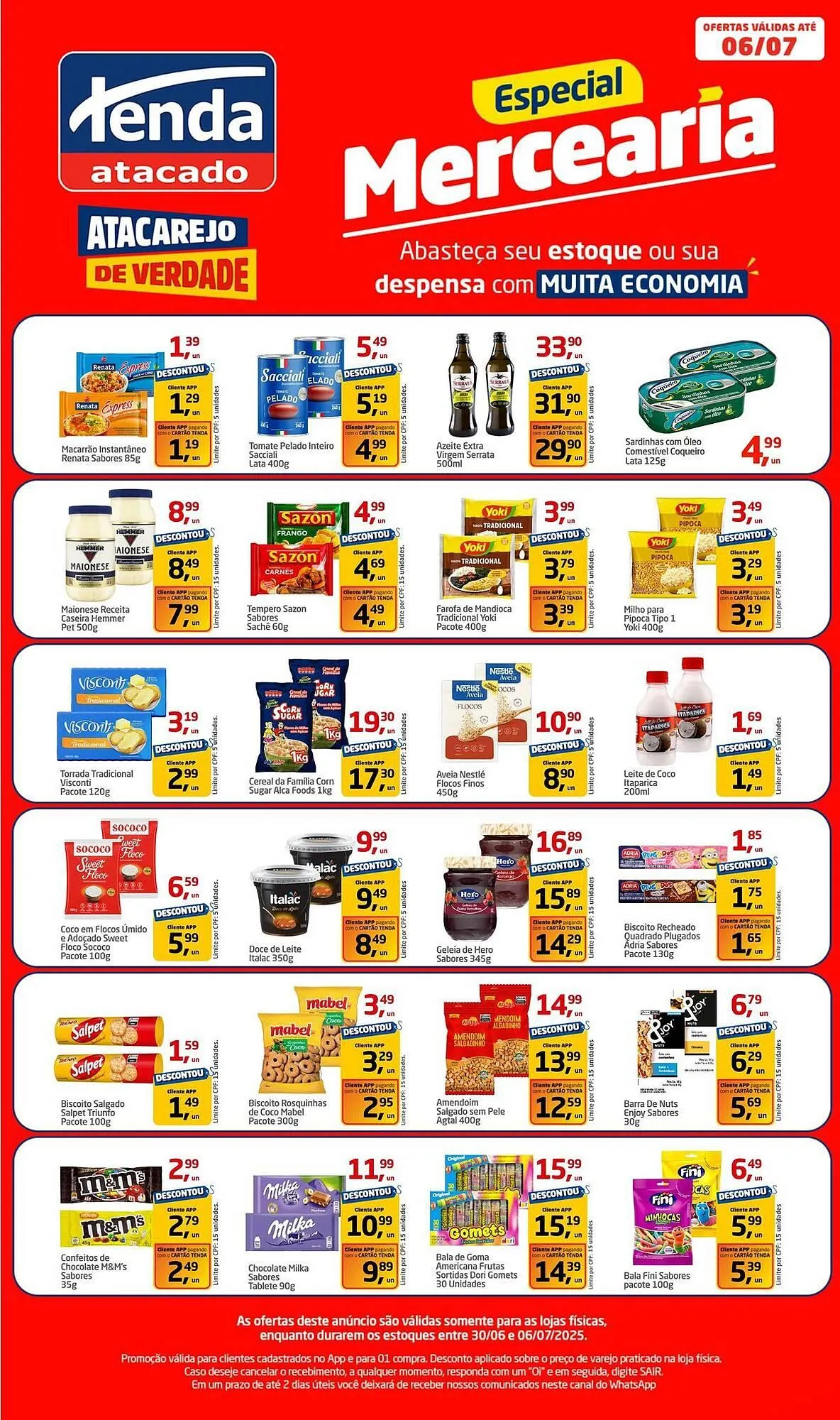 Encarte de Catálogo Tenda Atacado 30 de junho até 6 de julho 2025 - Pagina 1