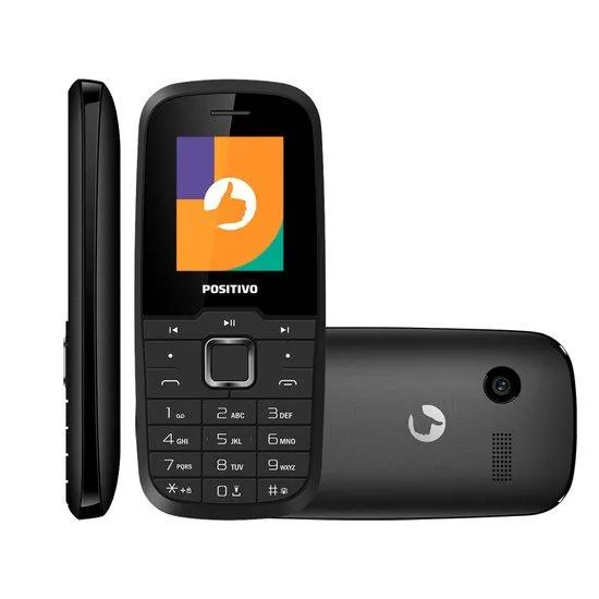 Celular Positivo, 32MB, Dual Chip, Preto - P26 II