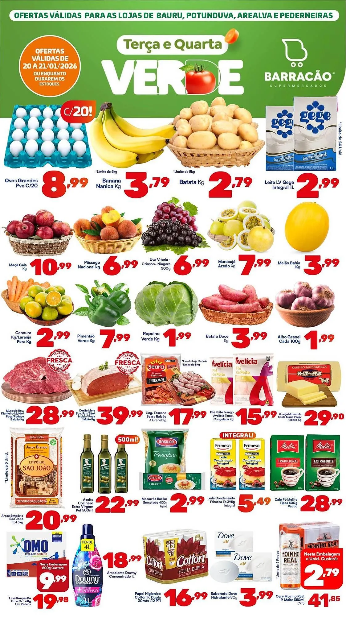 Encarte de Catálogo Barracão Supermercado 20 de janeiro até 21 de janeiro 2026 - Pagina 1