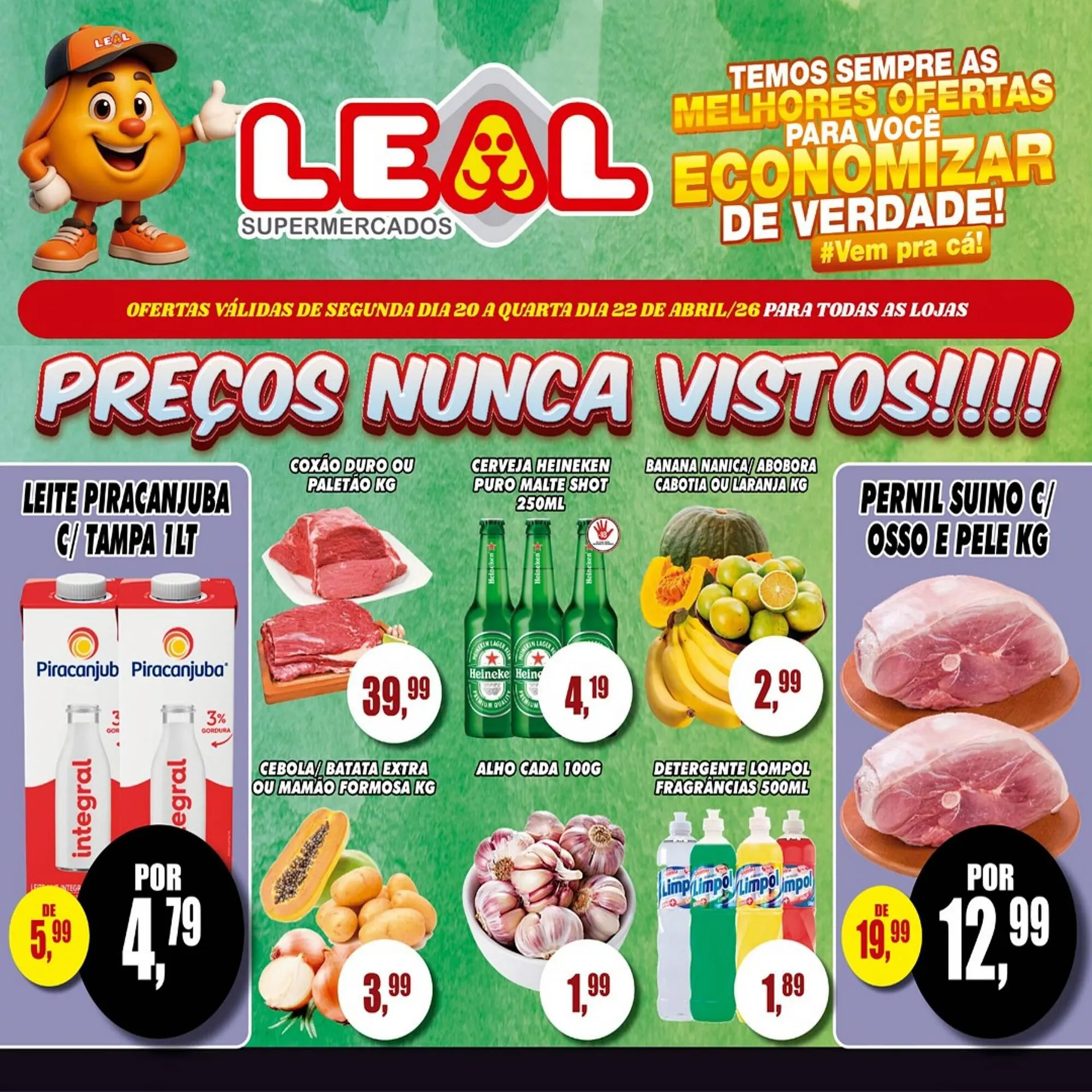Encarte de Folheto Supermercado leal 20 de abril até 22 de abril 2026 - Pagina 4
