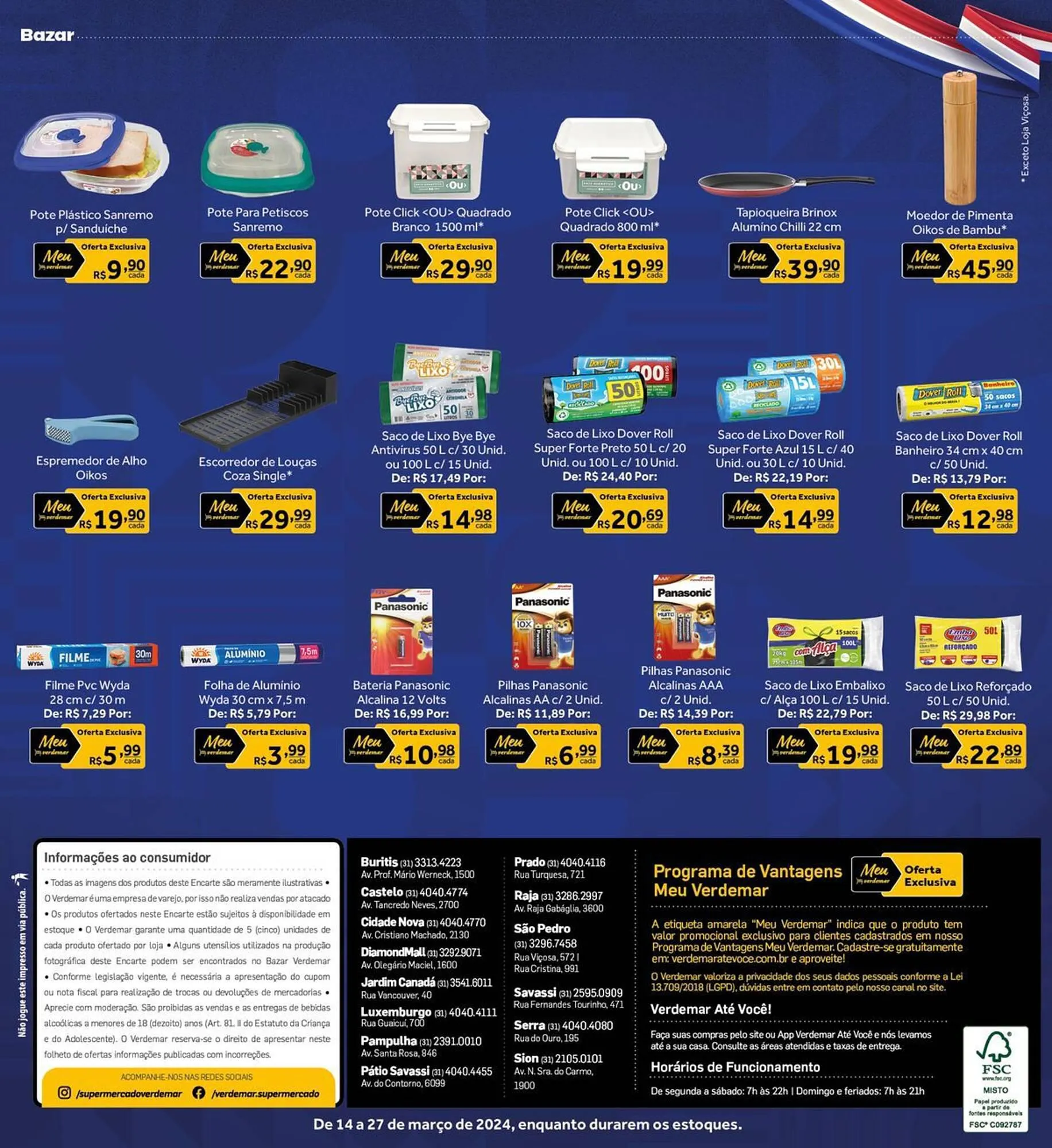 Encarte de Catálogo Verdemar Supermercado 20 de março até 27 de março 2024 - Pagina 40