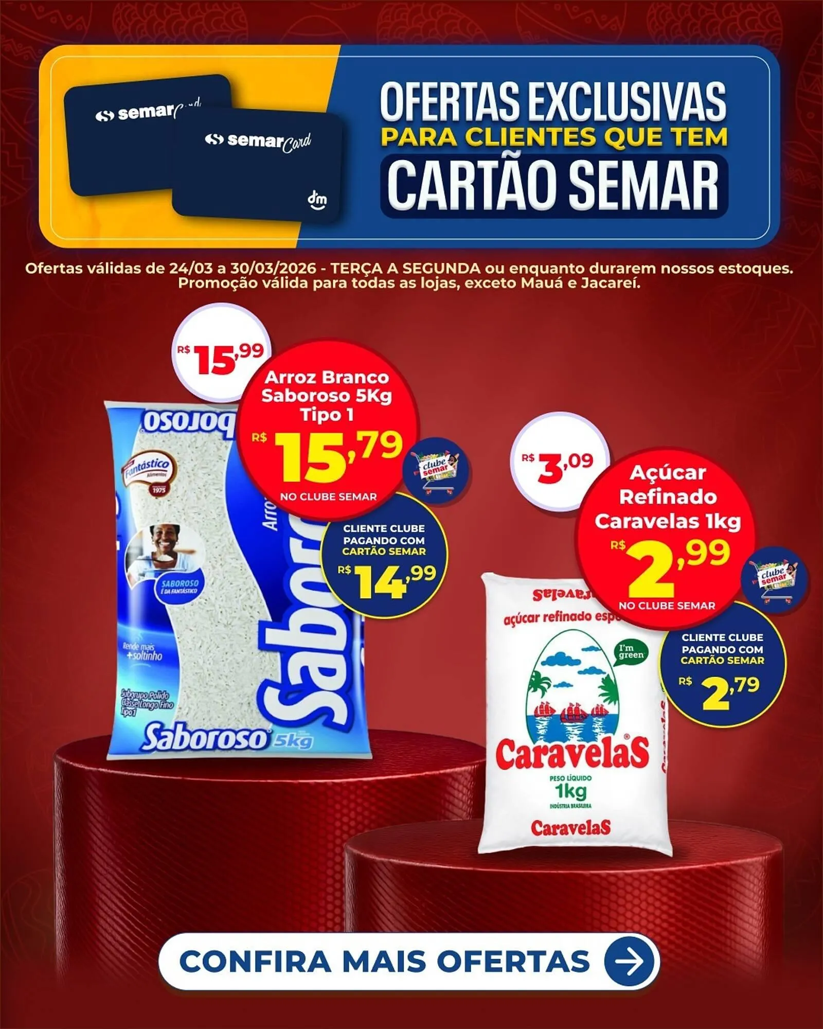 Encarte de Folheto Semar Supermercado 24 de março até 30 de março 2026 - Pagina 1