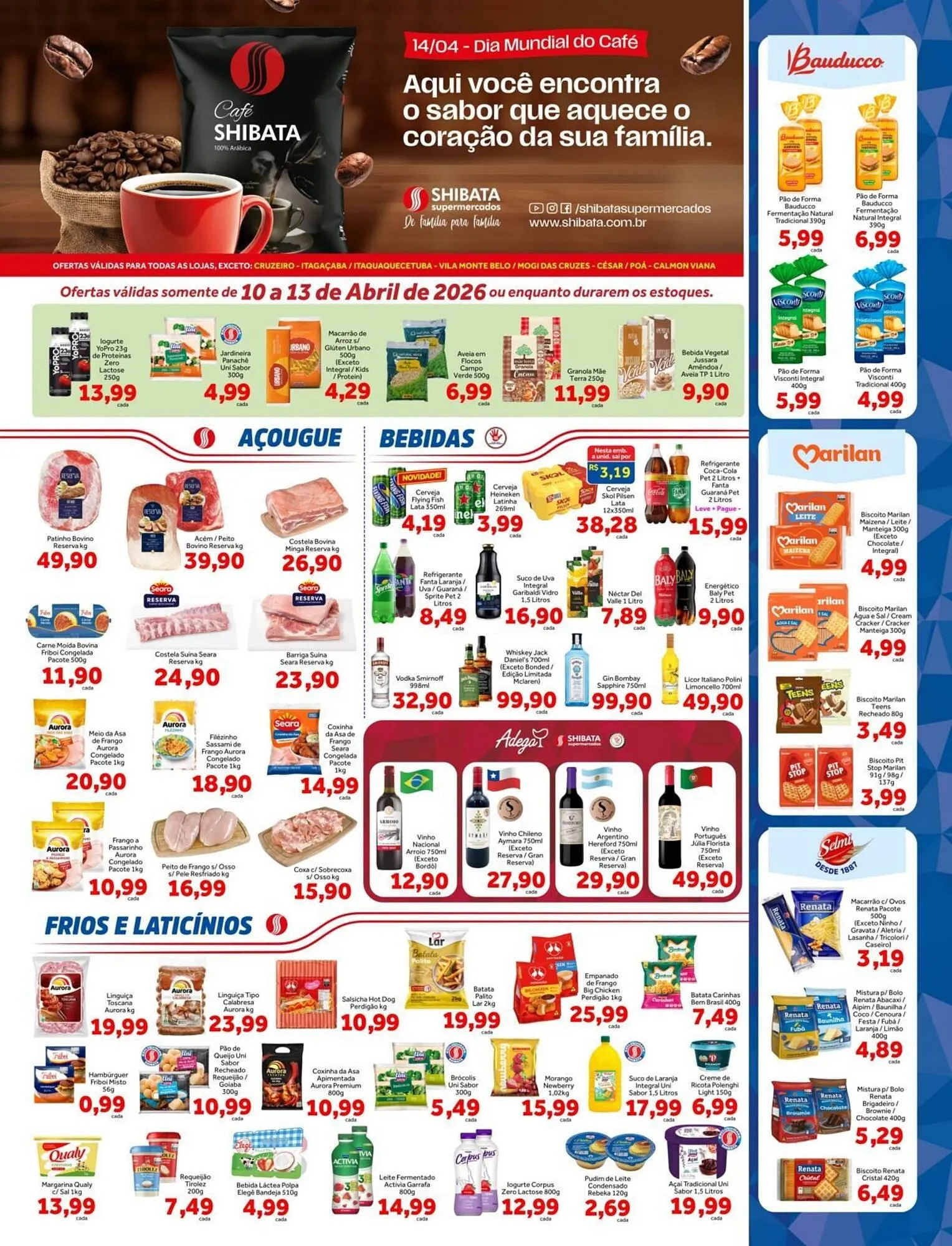 Encarte de Folheto Shibata Supermercados 9 de abril até 13 de abril 2026 - Pagina 1