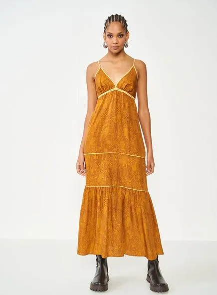 Vestido Estampado Evasê