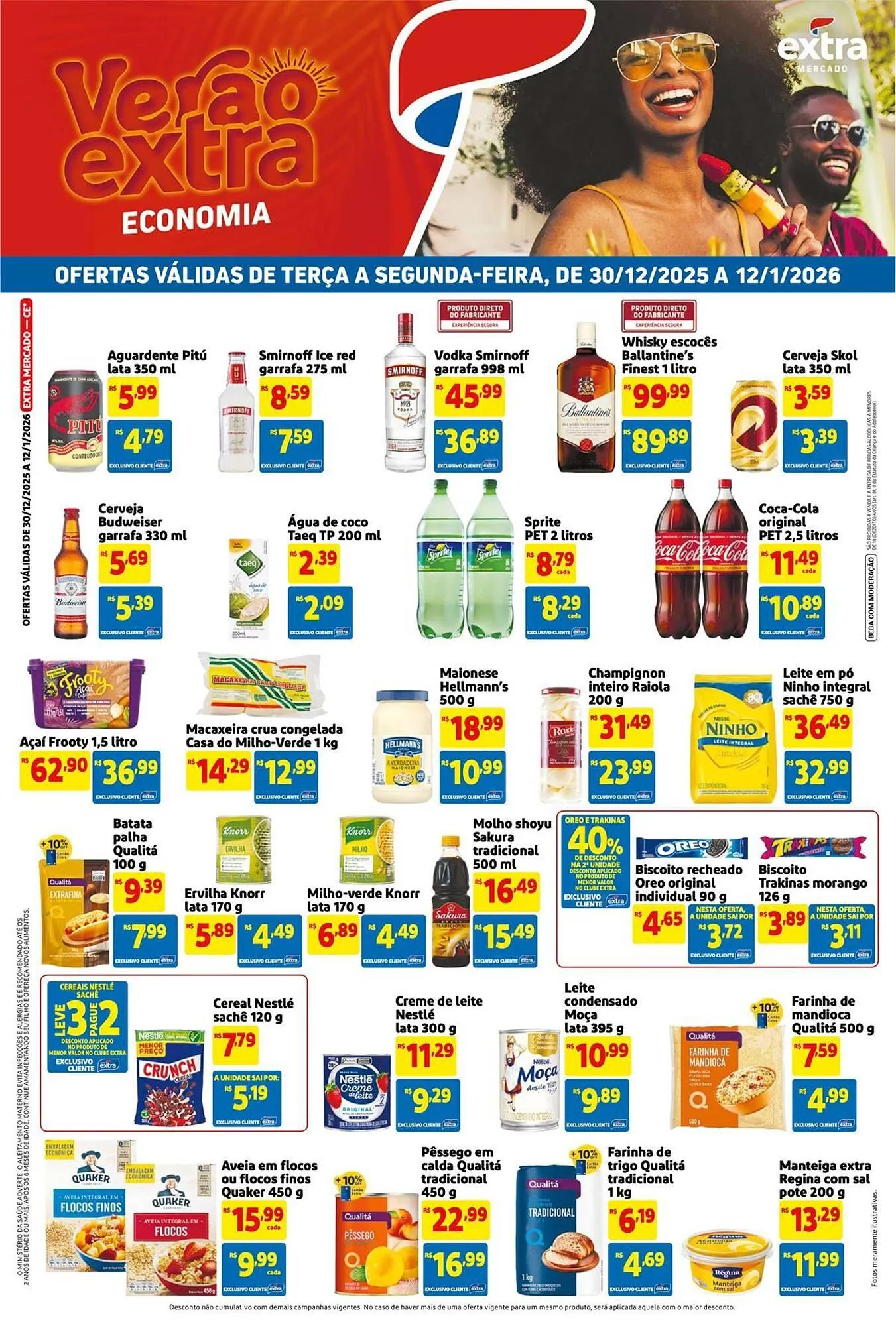 Encarte de Encarte Mercado Extra 30 de dezembro até 12 de janeiro 2026 - Pagina 1
