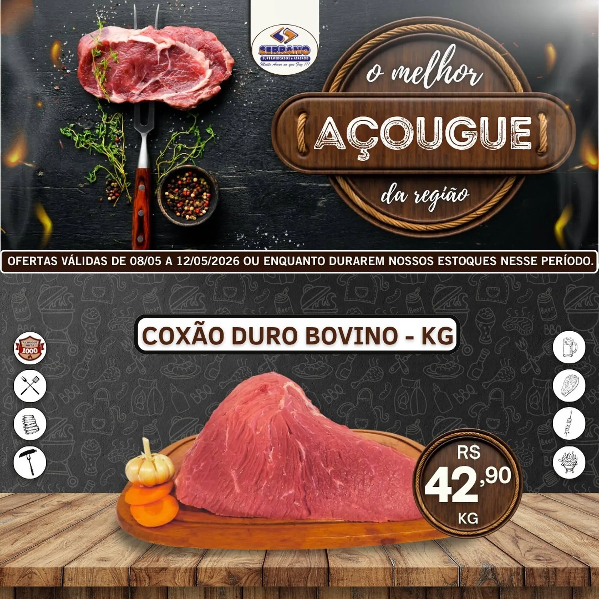 Encarte de Catálogo Serrano Supermercado 10 de maio até 12 de maio 2026 - Pagina 3