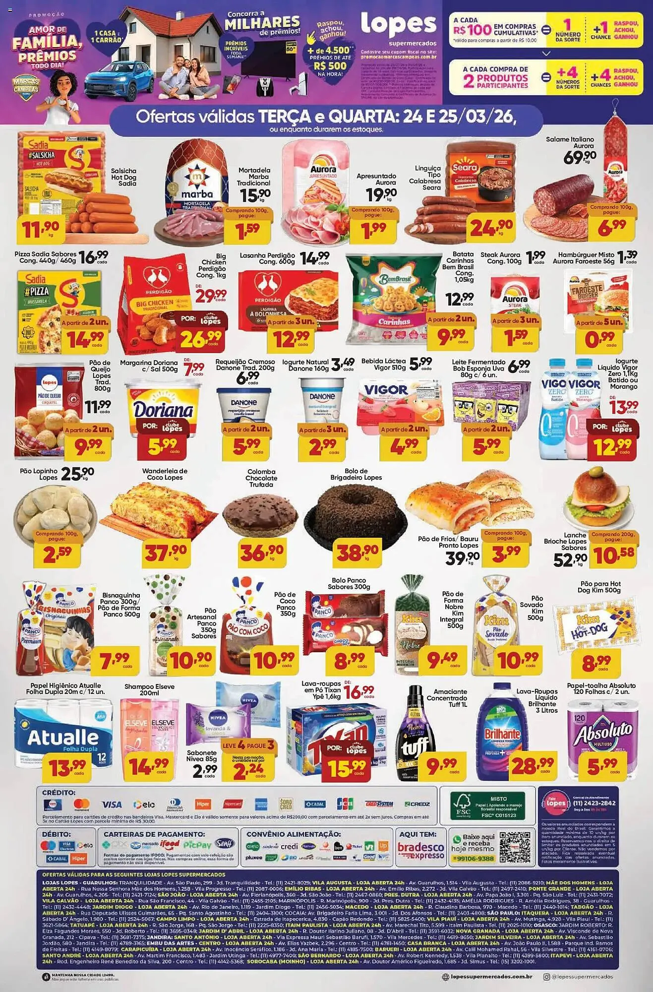 Encarte de Folheto Lopes Supermercados 24 de março até 25 de março 2026 - Pagina 2