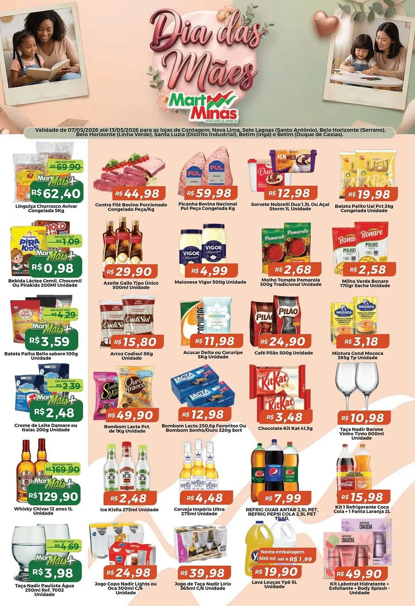 Encarte de Folheto Mart Minas 7 de maio até 13 de maio 2026 - Pagina 1