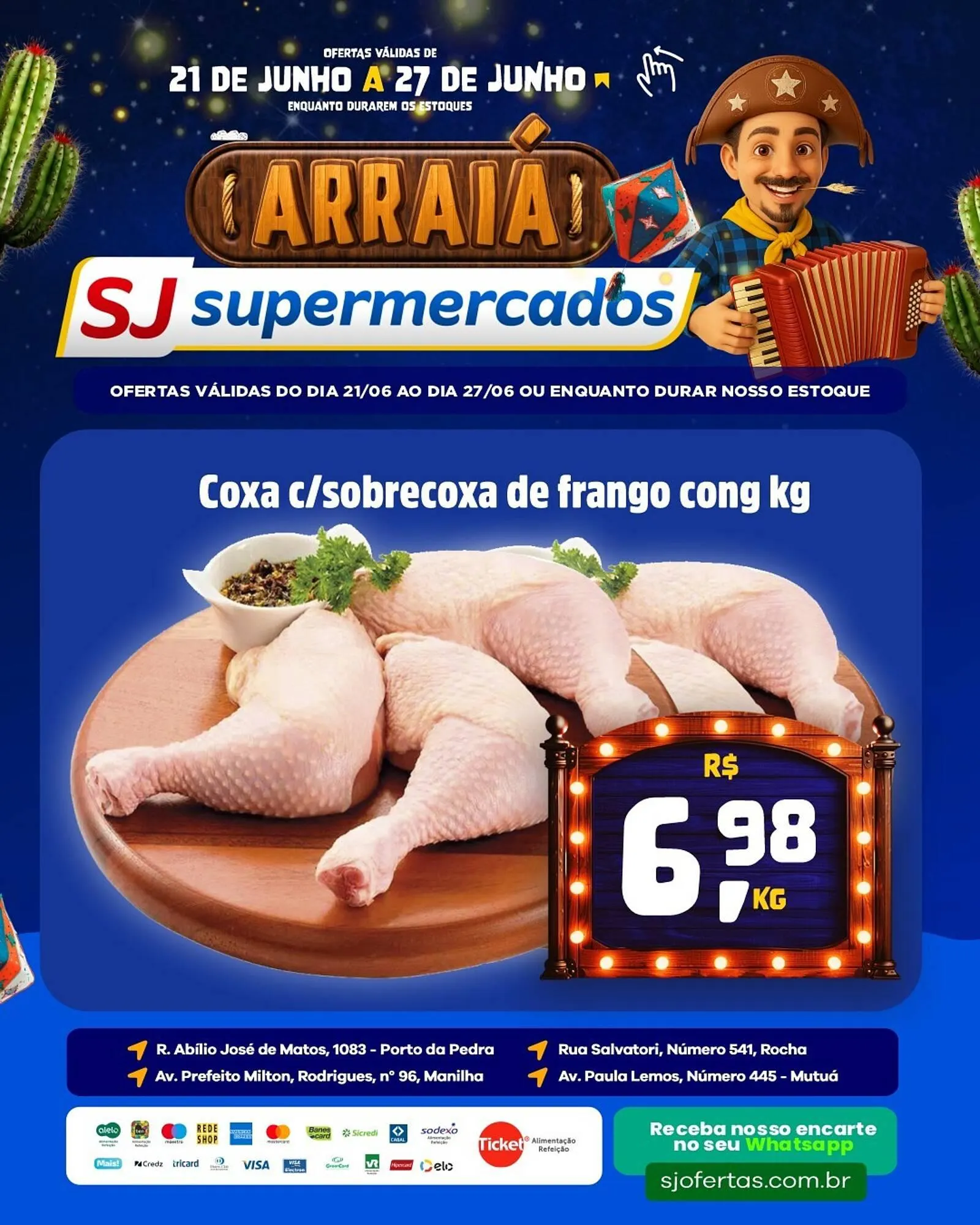 Encarte de Catálogo Sj Supermercados 21 de junho até 27 de junho 2025 - Pagina 3