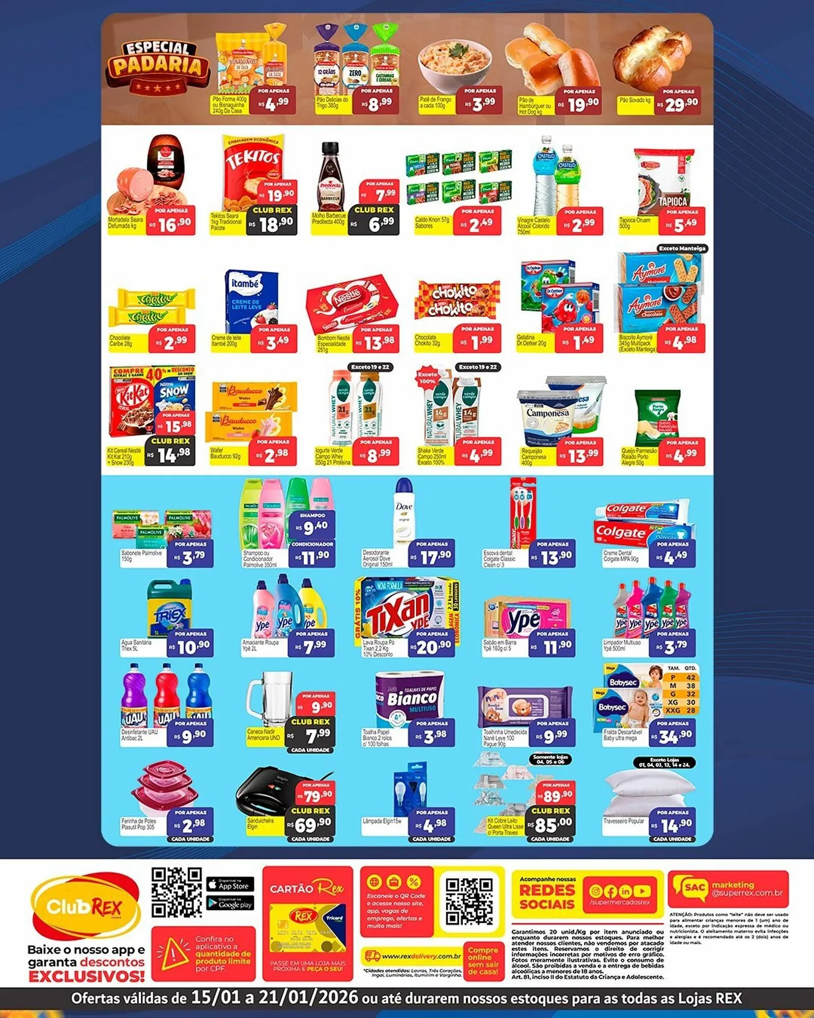Encarte de Catálogo Supermercados Rex 15 de janeiro até 21 de janeiro 2026 - Pagina 2