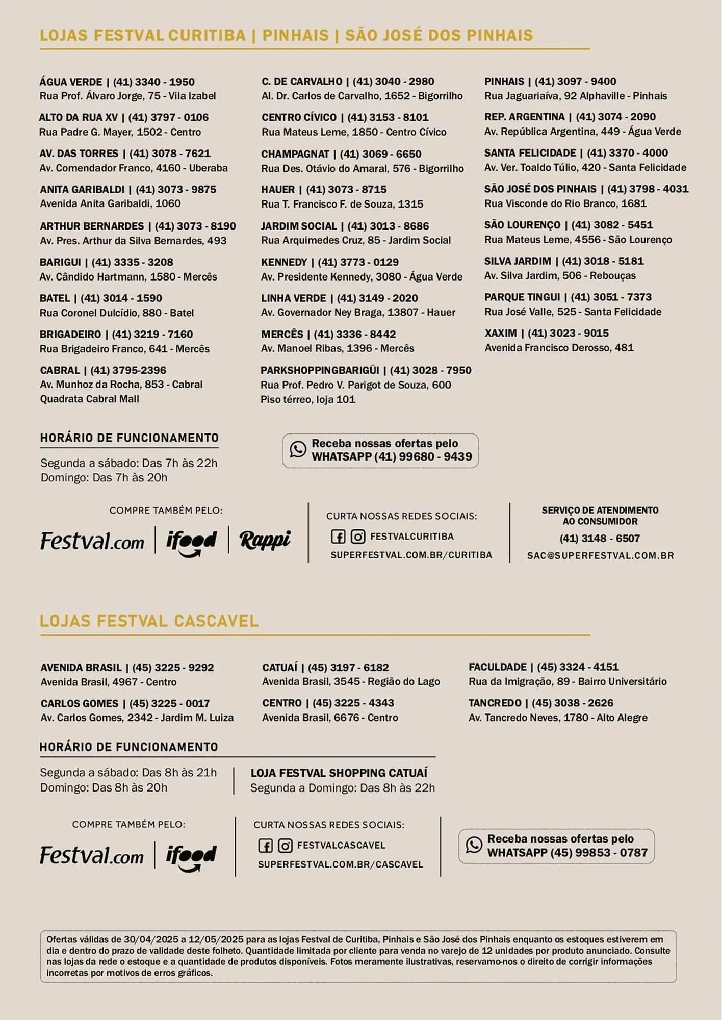 Encarte de Catálogo Festval 30 de abril até 12 de maio 2025 - Pagina 16