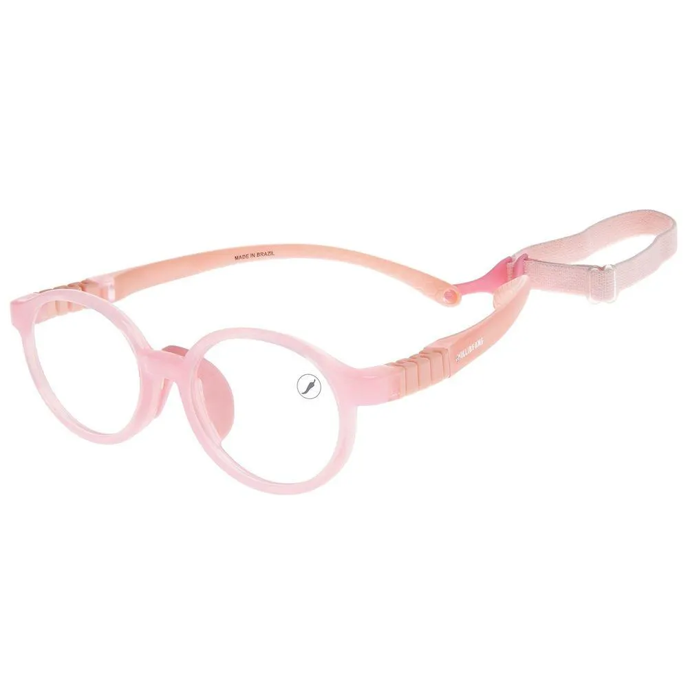 Armação Para Óculos de Grau Infantil Unissex Chilli Beans Superflex TR90 Rosa - LV.KD.0028.1313 U
