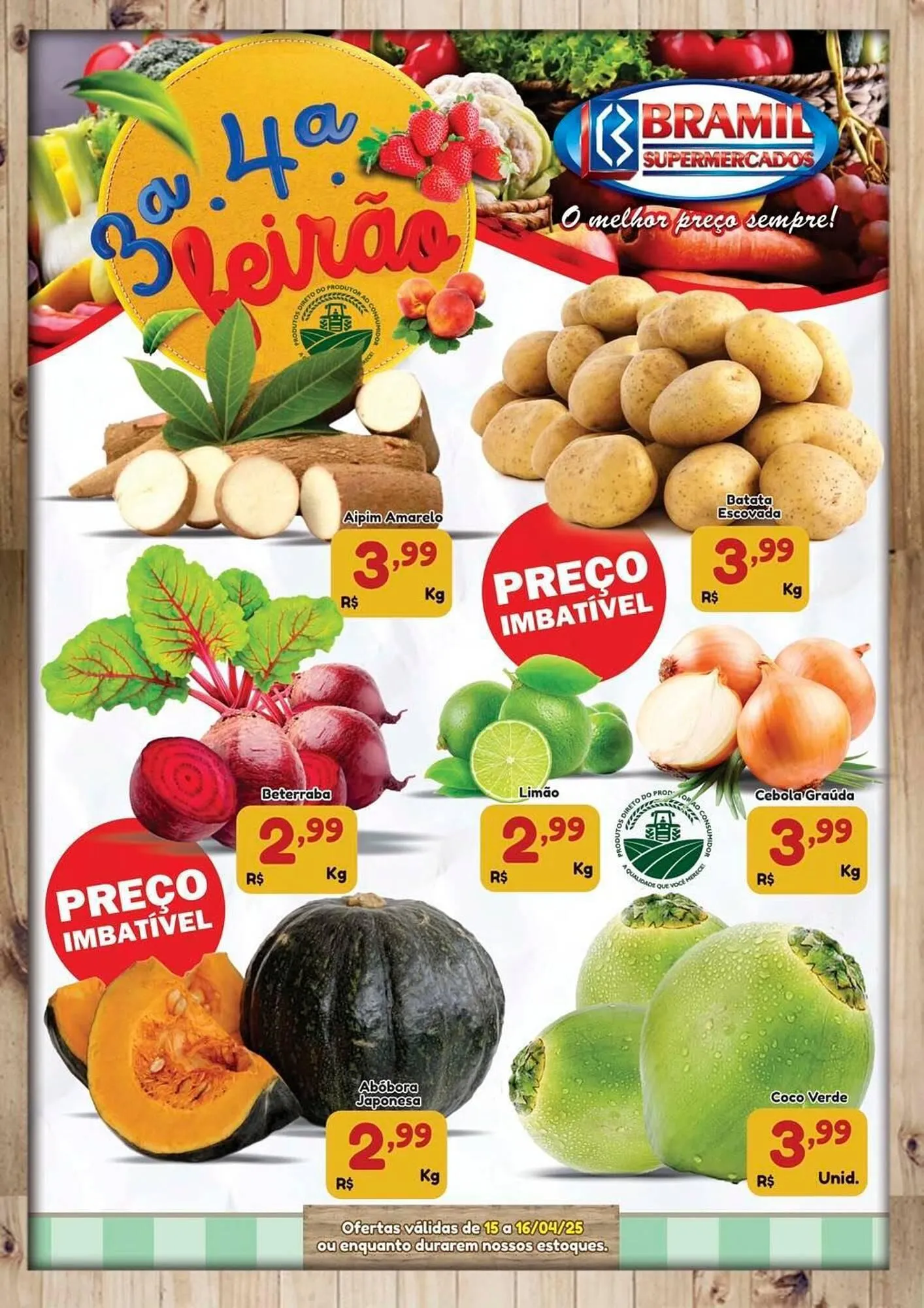 Encarte de Catálogo Bramil Supermercados 14 de abril até 16 de abril 2025 - Pagina 1