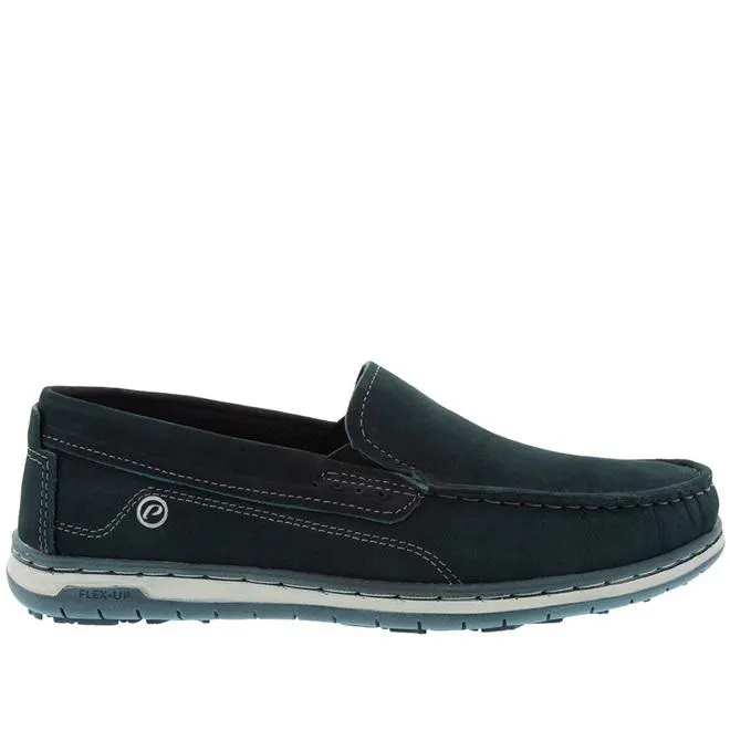 Mocassim Pegada Pespontos Nobuck Marinho