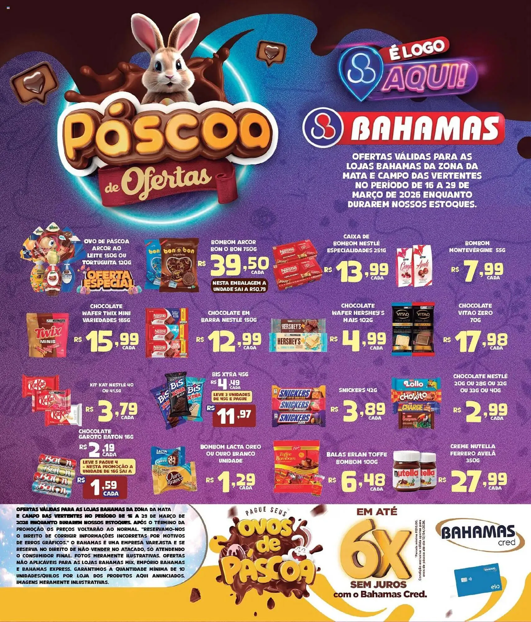 Encarte de Catálogo Bahamas Supermercados 16 de março até 30 de março 2026 - Pagina 1